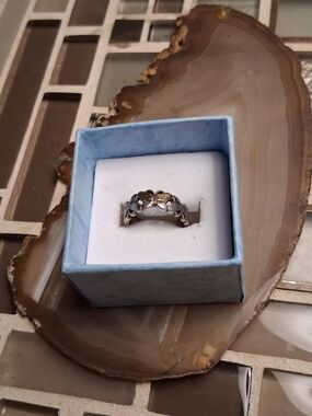 Butterfly Sterling Silver Band Ring - Silver